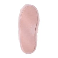 Rachel Roy Lucy Plush Notched Collar Scuff Womens Memory Foam Slip-On Slippers