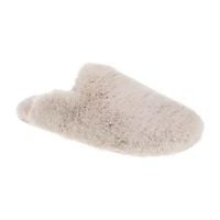Rachel Roy Lucy Plush Notched Collar Scuff Womens Memory Foam Slip-On Slippers