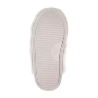 Rachel Roy Lucy Plush Notched Collar Scuff Womens Memory Foam Slip-On Slippers