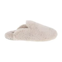 Rachel Roy Lucy Plush Notched Collar Scuff Womens Memory Foam Slip-On Slippers
