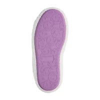 Joe Boxer Sherpa With Happy Face Womens Memory Foam Clog Slippers