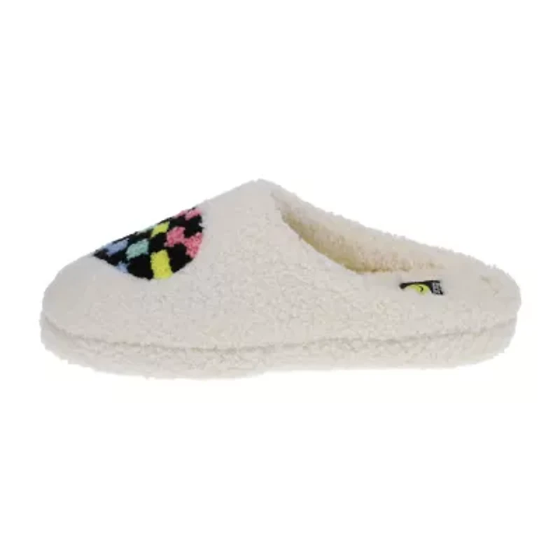 Joe Boxer Micro Sherpa Heart Clog Womens Memory Foam Slippers