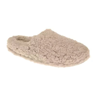 HONEYDEW Curly Sherpa Clog Slipper Womens Memory Foam Slippers