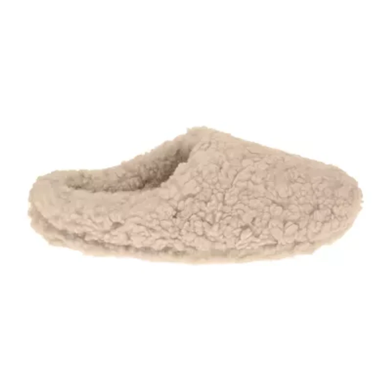 HONEYDEW Curly Sherpa Clog Slipper Womens Memory Foam Slippers