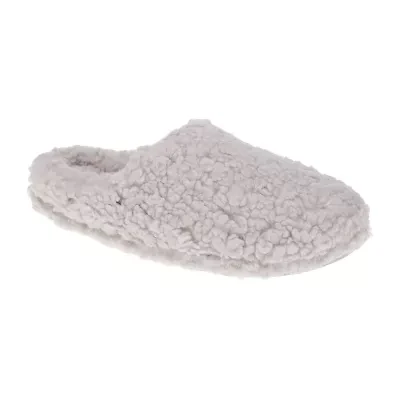 HONEYDEW Curly Sherpa Clog Slipper Womens Memory Foam Slippers