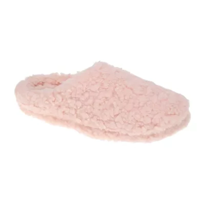 HONEYDEW Curly Sherpa Clog Slipper Womens Memory Foam Slippers
