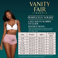 Vanity Fair® Lace Nouveau Nylon Brief - 13001