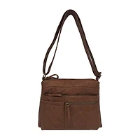 Bueno of California North South Zip Washed Crossbody Bag