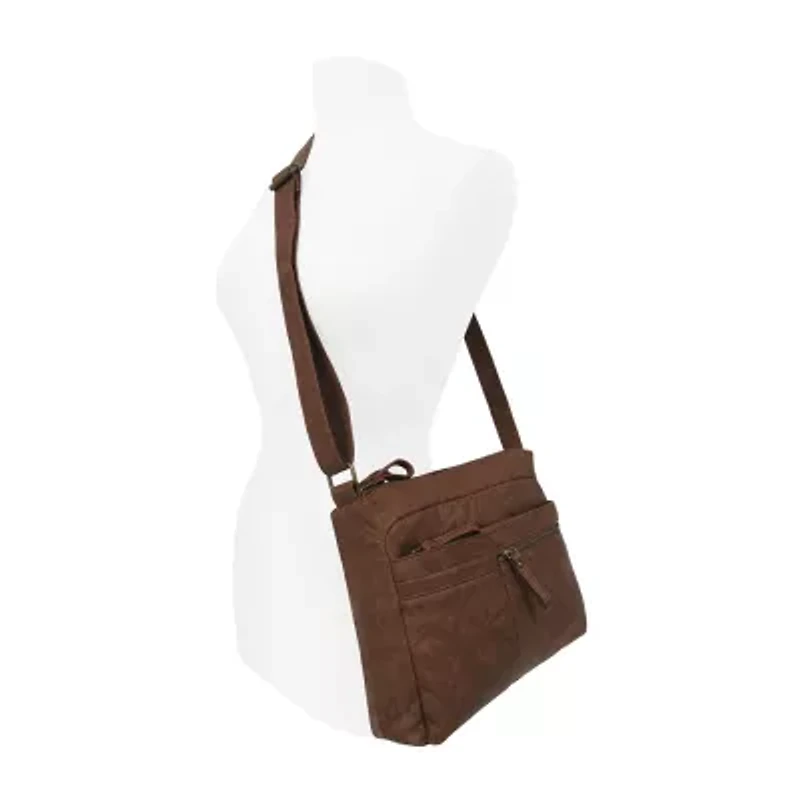 Bueno of California North South Zip Washed Crossbody Bag