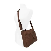 Bueno of California North South Zip Washed Crossbody Bag