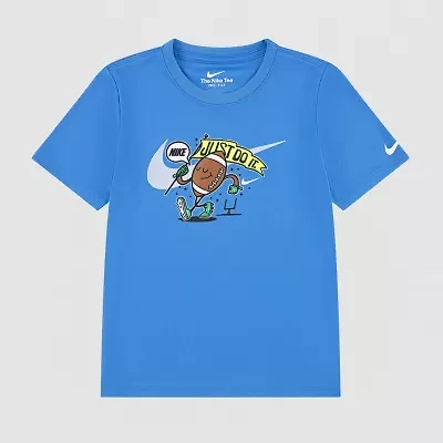 Nike Little Boys Crew Neck Short Sleeve Regular Fit Graphic T-Shirt
