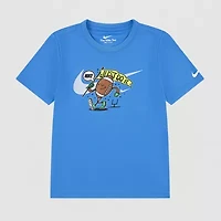 Nike Little Boys Crew Neck Short Sleeve Regular Fit Graphic T-Shirt