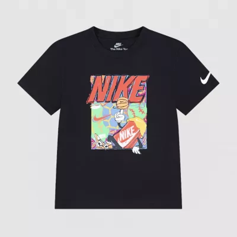Nike Little Boys Crew Neck Short Sleeve Regular Fit Graphic T-Shirt
