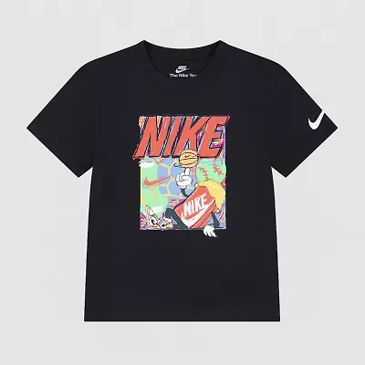 Nike Little Boys Crew Neck Short Sleeve Regular Fit Graphic T-Shirt