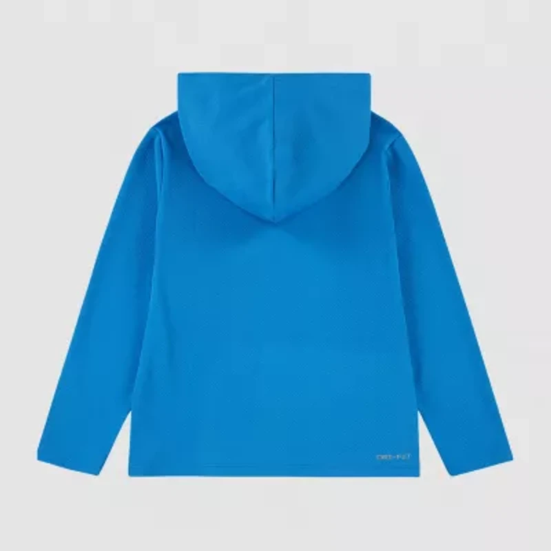 Nike Little Boys Hooded Long Sleeve Regular Fit Graphic T-Shirt