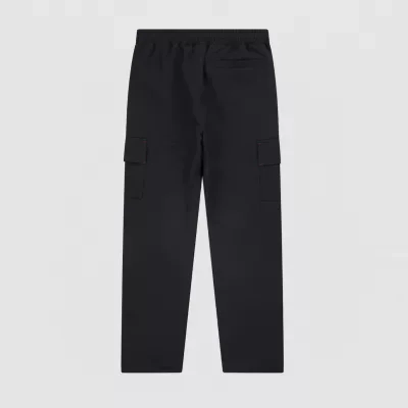 Boys' Cotton Cargo Jogger Pants With Pockets - Athletic Sports Sweatpants