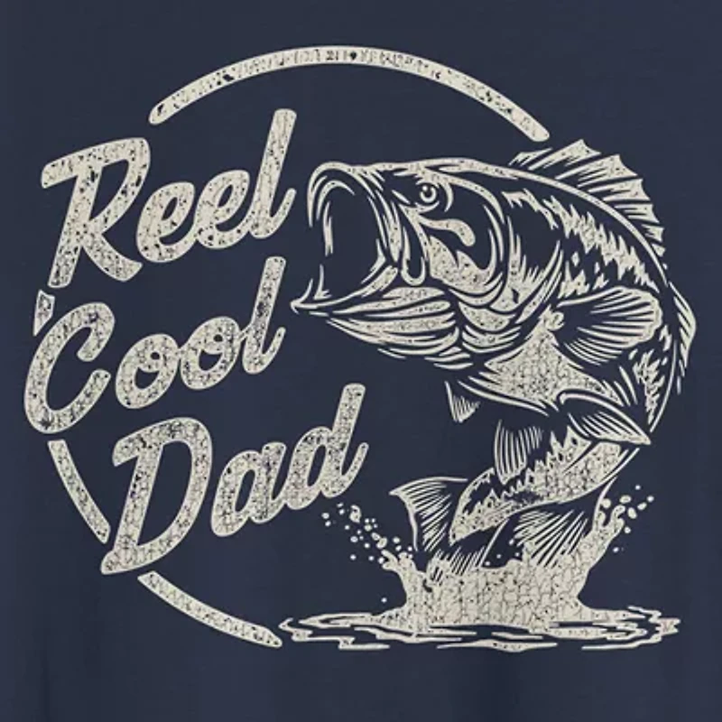Mens Short Sleeve Reel Cool Dad Graphic T-Shirt