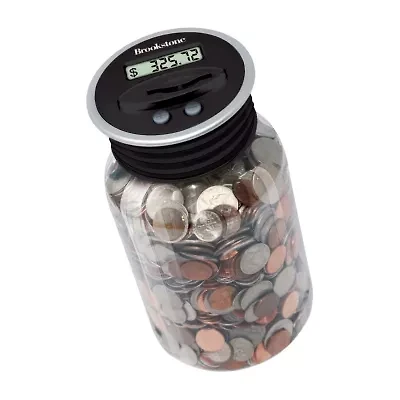 Brookstone Coin Counting Bank