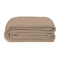 Color Sense 100% Cotton Basket Blanket Set