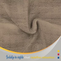 Color Sense 100% Cotton Basket Blanket Set