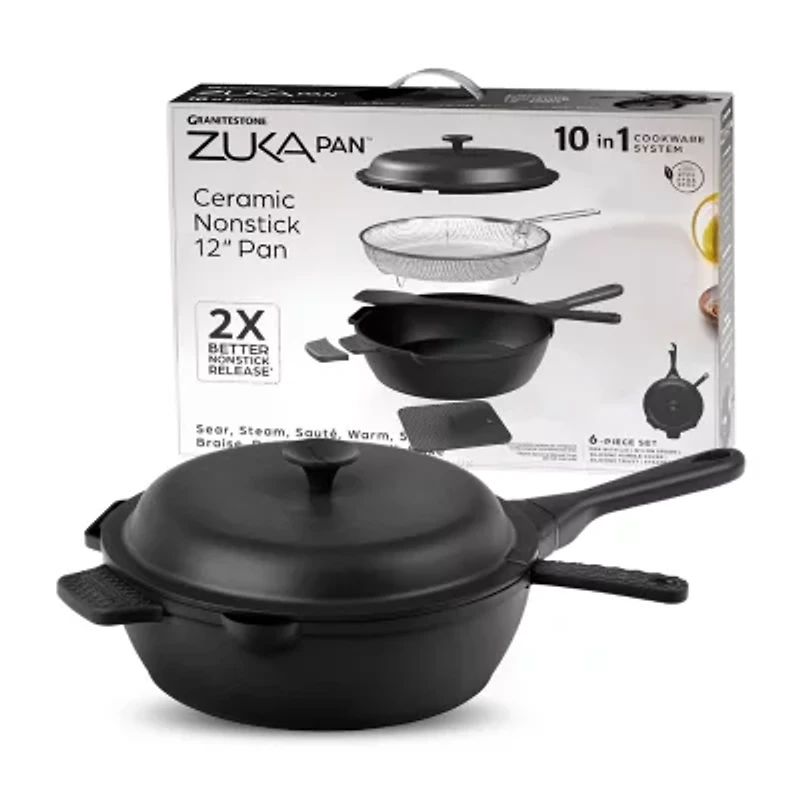 Granitestone Zuka Everyday Multi-Functional 12" Pan Cooking System
