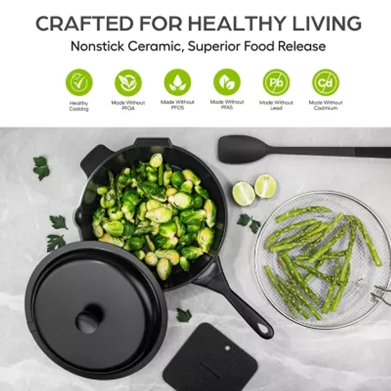 Granitestone Zuka Everyday Multi-Functional 12" Pan Cooking System