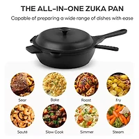 Granitestone Zuka Everyday Multi-Functional 8" Pan Cooking System