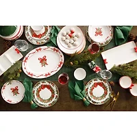 Martha Stewart Holiday Bow Wreath Oval Serving Platter