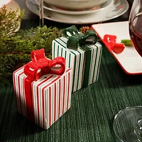 Martha Stewart Festive Bow Ceramic Salt & Pepper Shaker