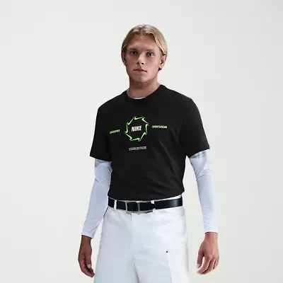 Nike Mens Crew Neck Short Sleeve Regular Fit Graphic T-Shirt