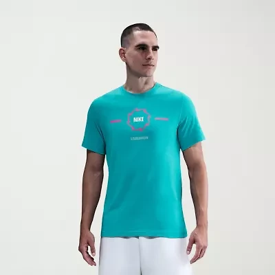 Nike Mens Crew Neck Short Sleeve Regular Fit Graphic T-Shirt
