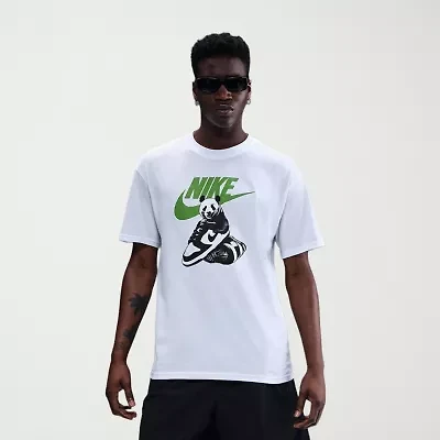 Nike Mens Crew Neck Short Sleeve Regular Fit Graphic T-Shirt