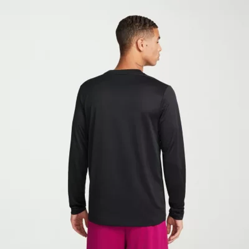 Nike Mens Crew Neck Long Sleeve Quick Dry Active T-Shirt