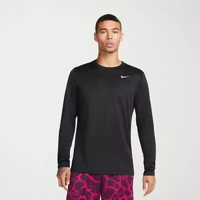Nike Mens Crew Neck Long Sleeve Quick Dry Active T-Shirt