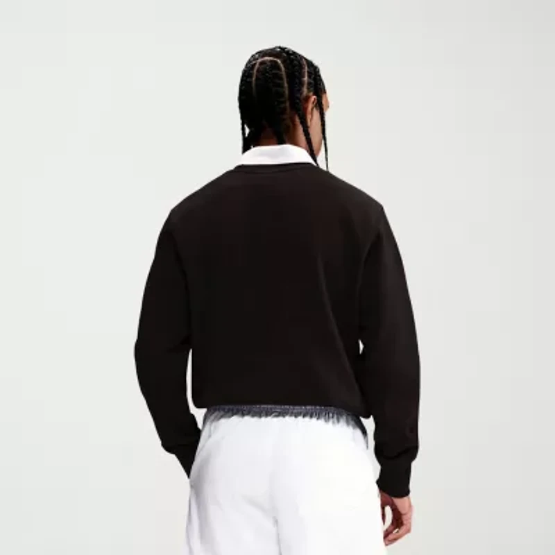 Nike Club Mens Crew Neck Long Sleeve Big and Tall Sweatshirt