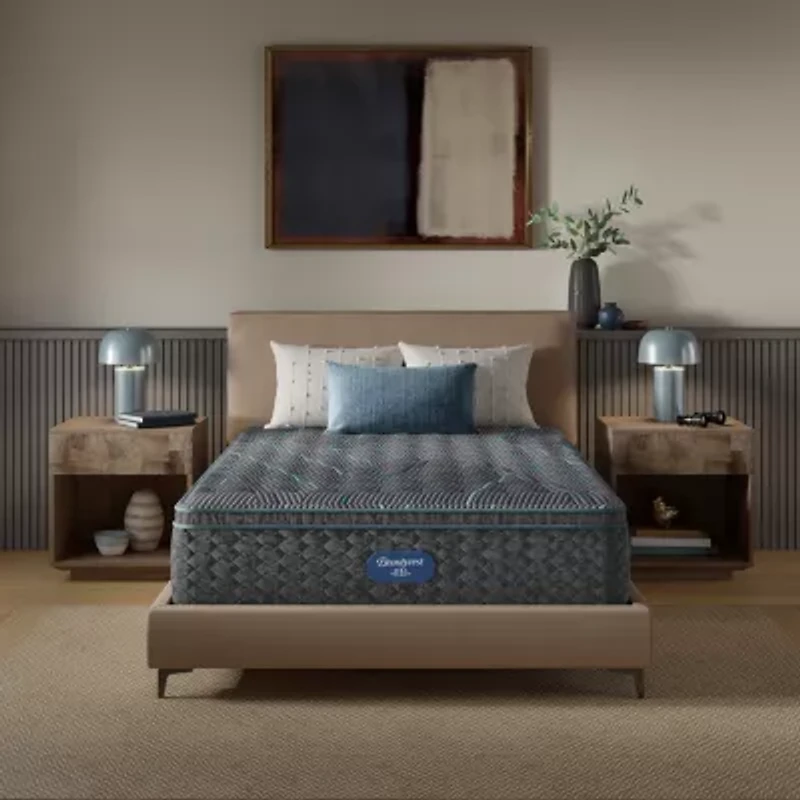 Beautyrest Level Two 14.75" Medium Pillow top - Mattress + Box Spring