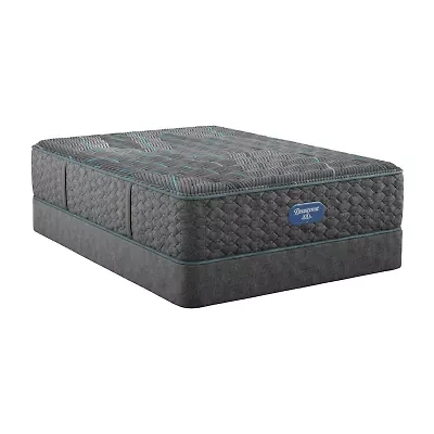 Beautyrest Level Two 14" Medium Tight-Top Innerspring Mattress + Box Spring