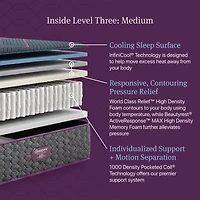 Beautyrest World Class Level Three 13" Medium Tight top - Mattress + Box Spring