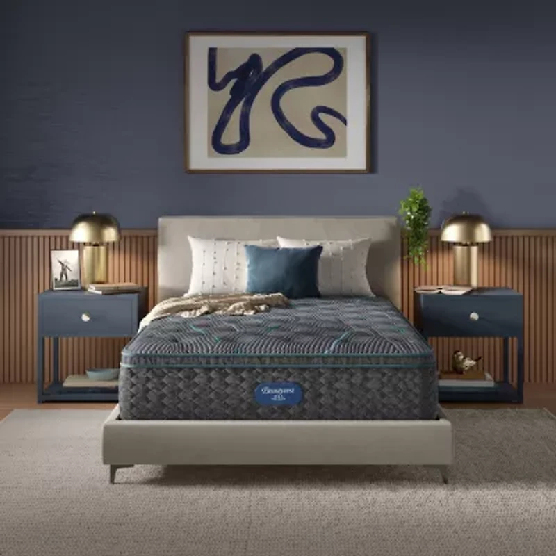 Beautyrest Level Two 14.75" Plush Pillow top - Mattress + Box Spring