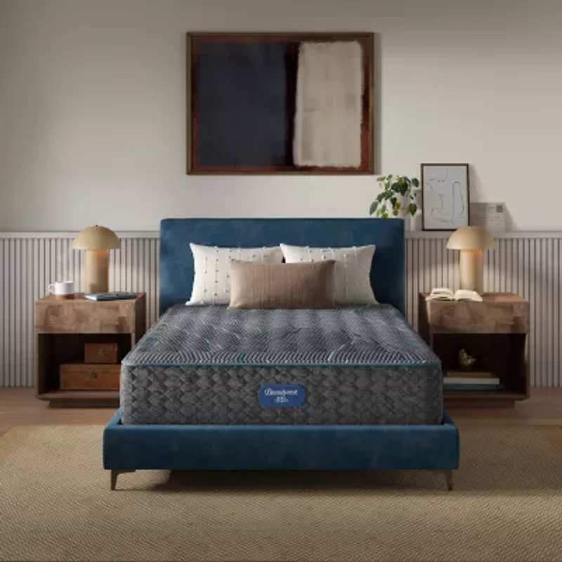 Beautyrest Level Two 14" Plush Tight-Top Innerspring Mattress + Box Spring