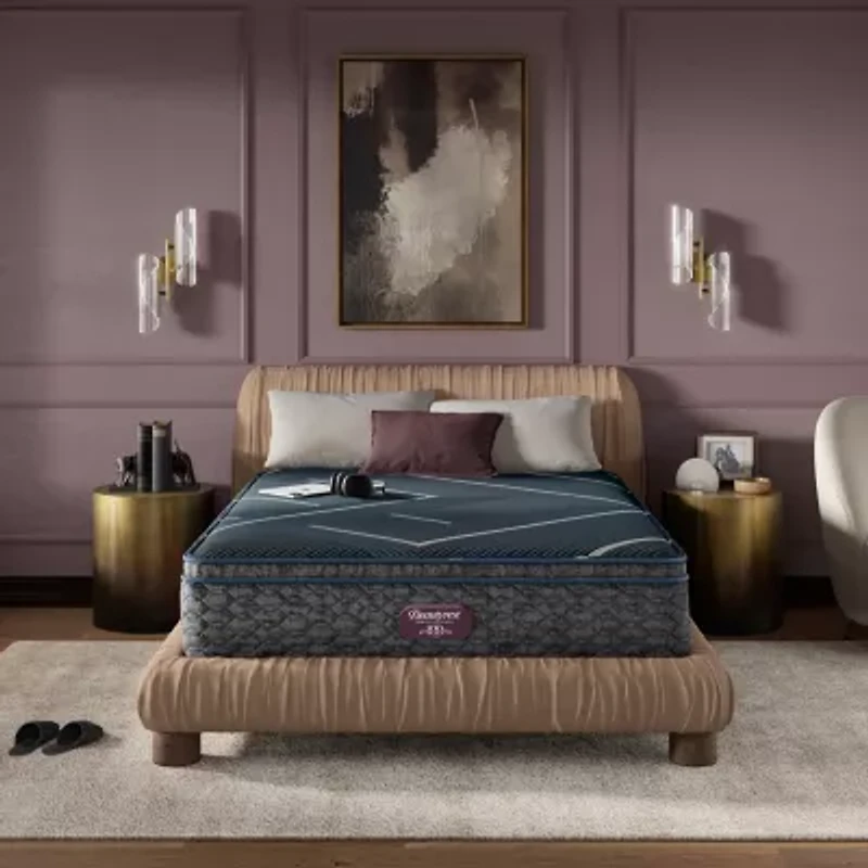 Beautyrest World Class Level Four 14" Medium Pillow top - Mattress + Box Spring