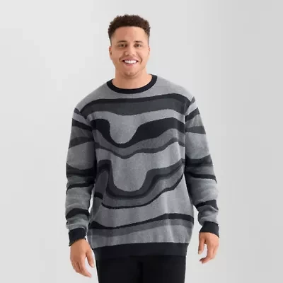 Stylus Big and Tall Mens Crew Neck Long Sleeve Pullover Sweater