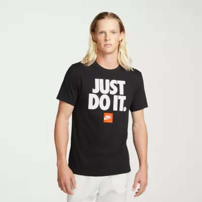 Nike Mens Crew Neck Short Sleeve Regular Fit Graphic T-Shirt