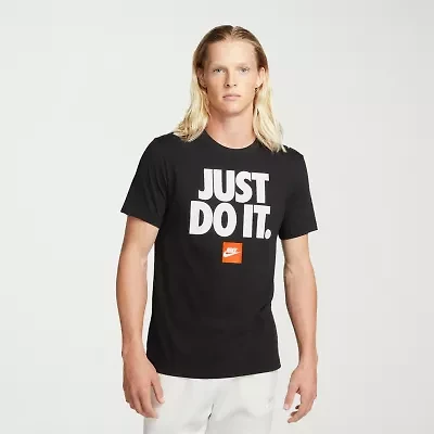 Nike Mens Crew Neck Short Sleeve Regular Fit Graphic T-Shirt