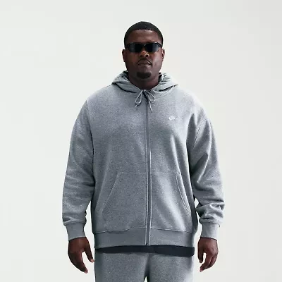 Nike Mens Long Sleeve Fleece Zipper Active Big and Tall Hoodie