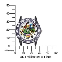 Marvel® Avenger Kids Time Teacher Black Nylon Strap Watch
