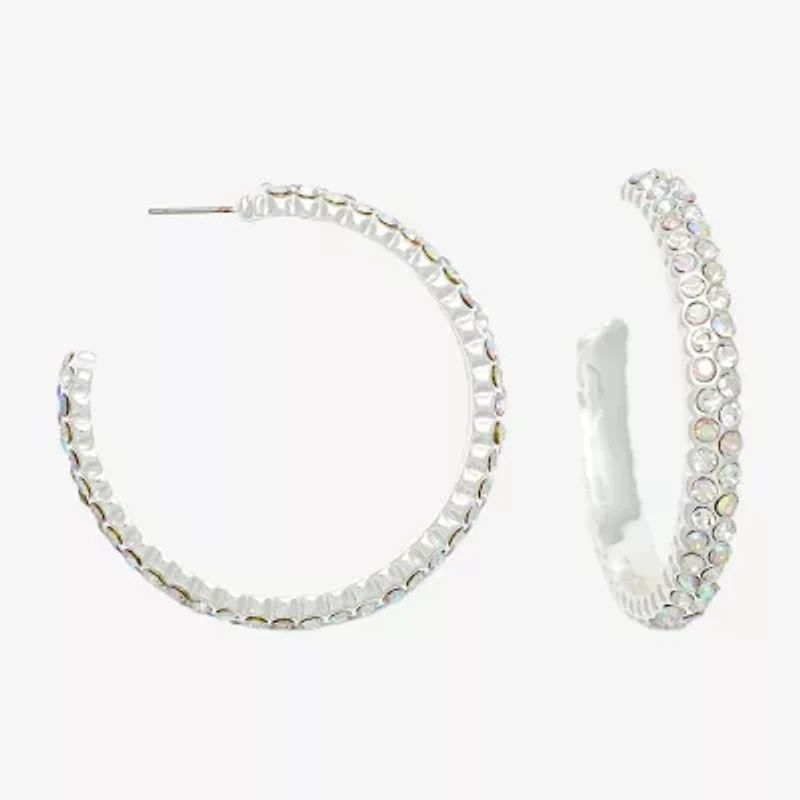 Mixit Womens 45.1mm Hoop Earrings