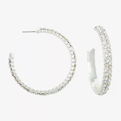 Mixit Womens 45.1mm Hoop Earrings