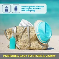 My FoldAway Rechargeable Floor and Table Fan with Rechargeable Battery