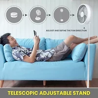 My FoldAway Rechargeable Floor and Table Fan with Rechargeable Battery